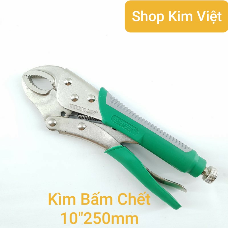 Kìm bấm chết bọc cán xanh berrylion 10"250mm