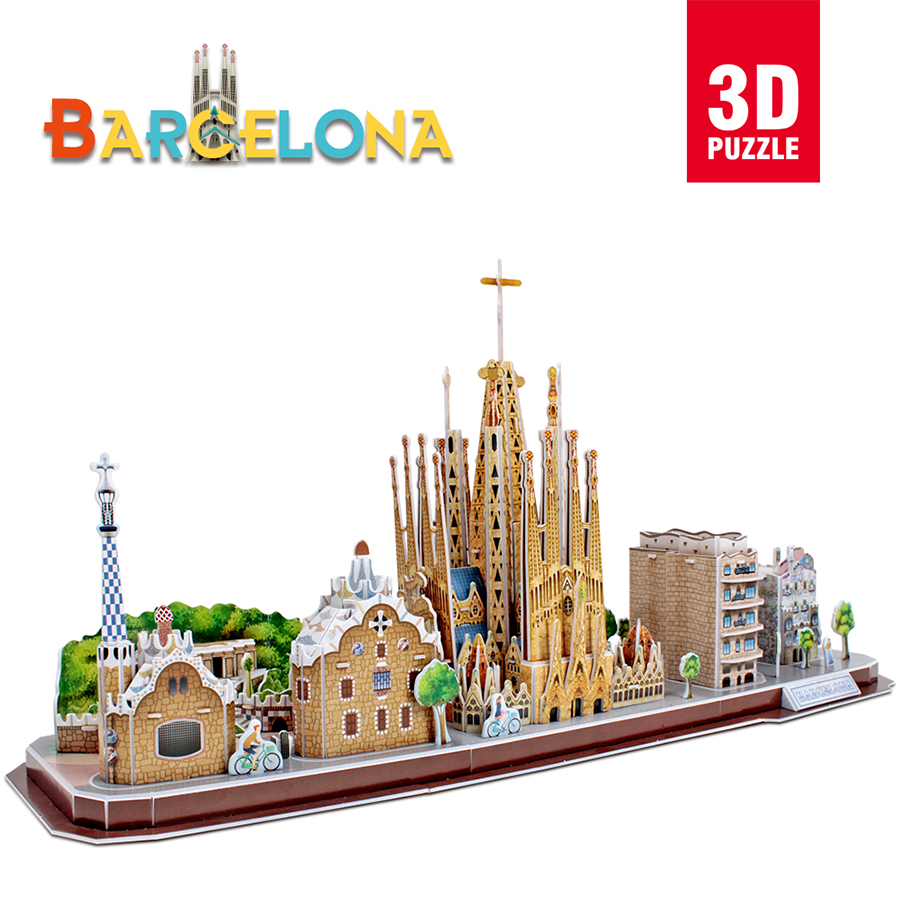 Đồ Chơi Trẻ Em Xếp Hình 3D Thành Phố Barcelona MC256H