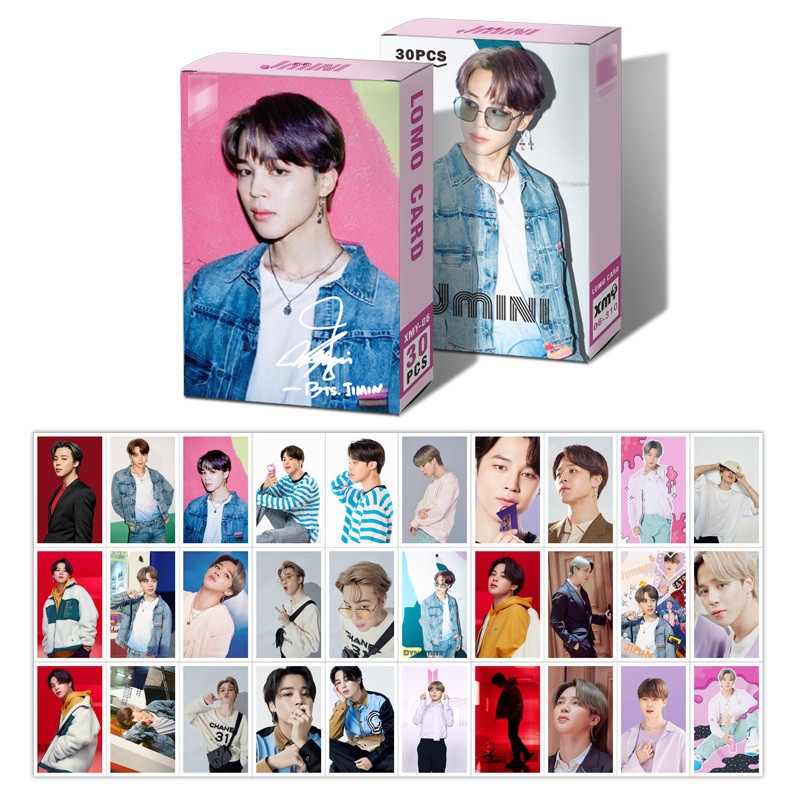 Bộ ảnh lomo card jimin bts bộ 30 ảnh