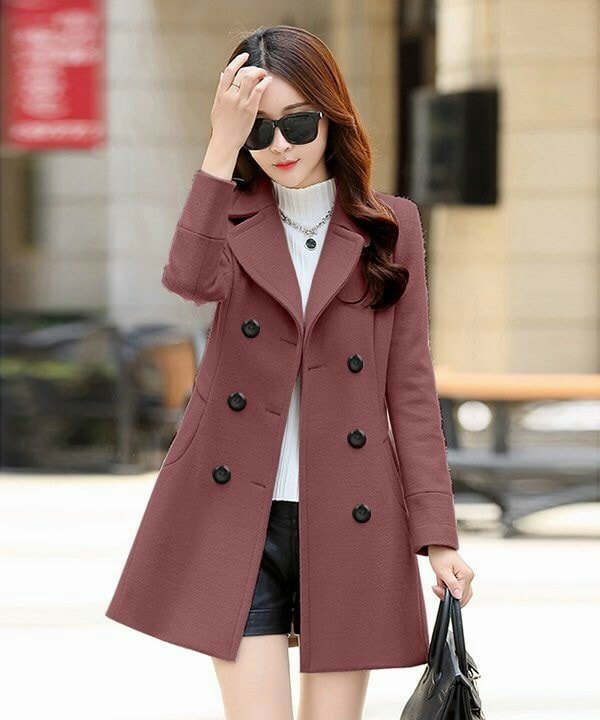 [HCM]Áo khoác dạ măng tô nữ cổ vest cao cấp Thoitranghd