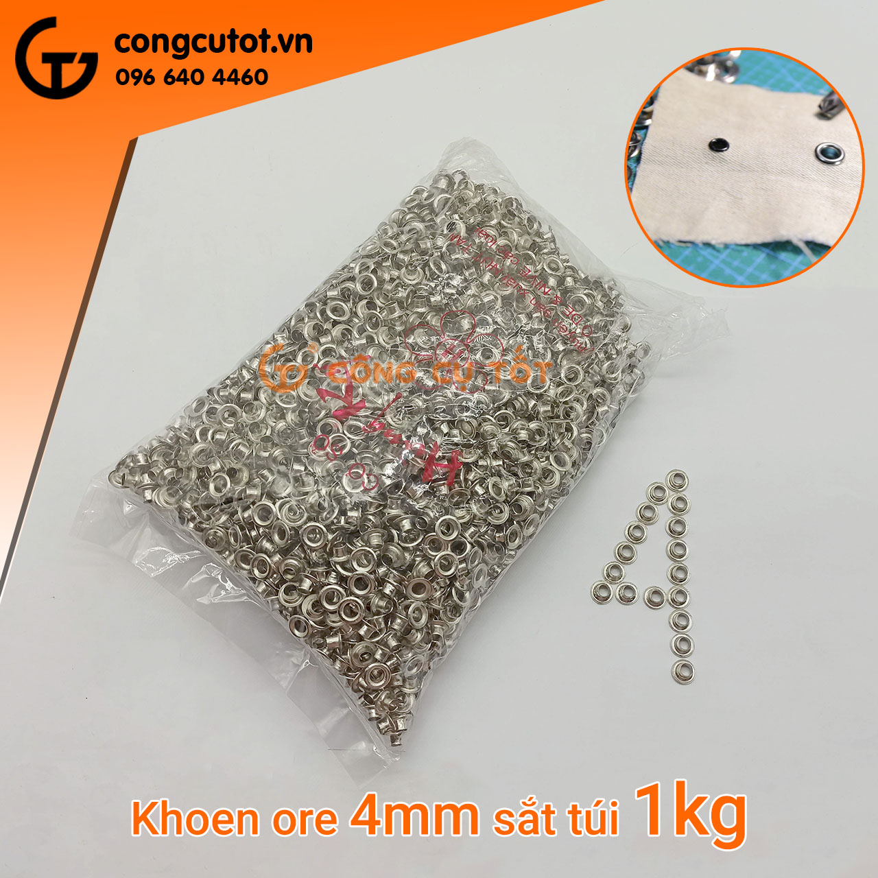 1Kg khoen ore sắt 4mm