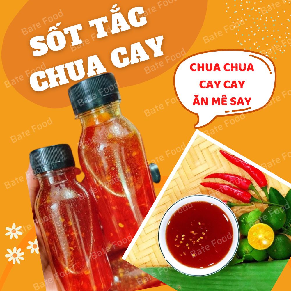 Sốt tắc, sốt me chua chua cay cay ăn kèm bánh tráng cực ngon, chai 150g