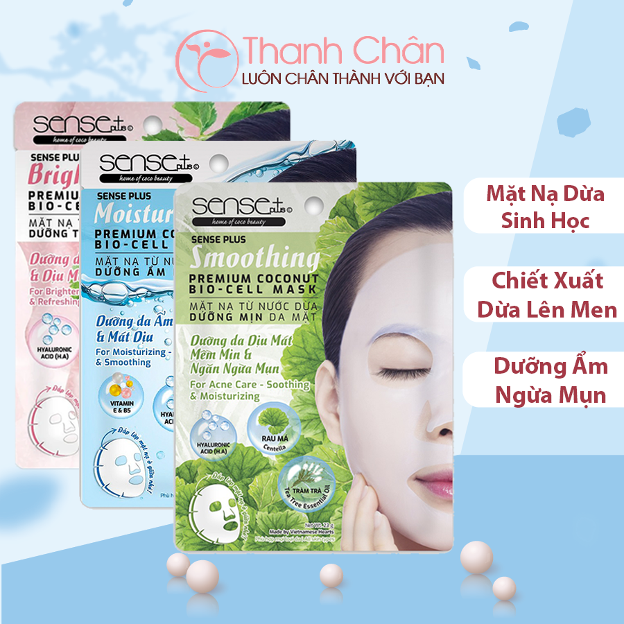 Mặt nạ sinh học cao cấp Sense Plus Premium Coconut Bio-Cell Mask (23g)