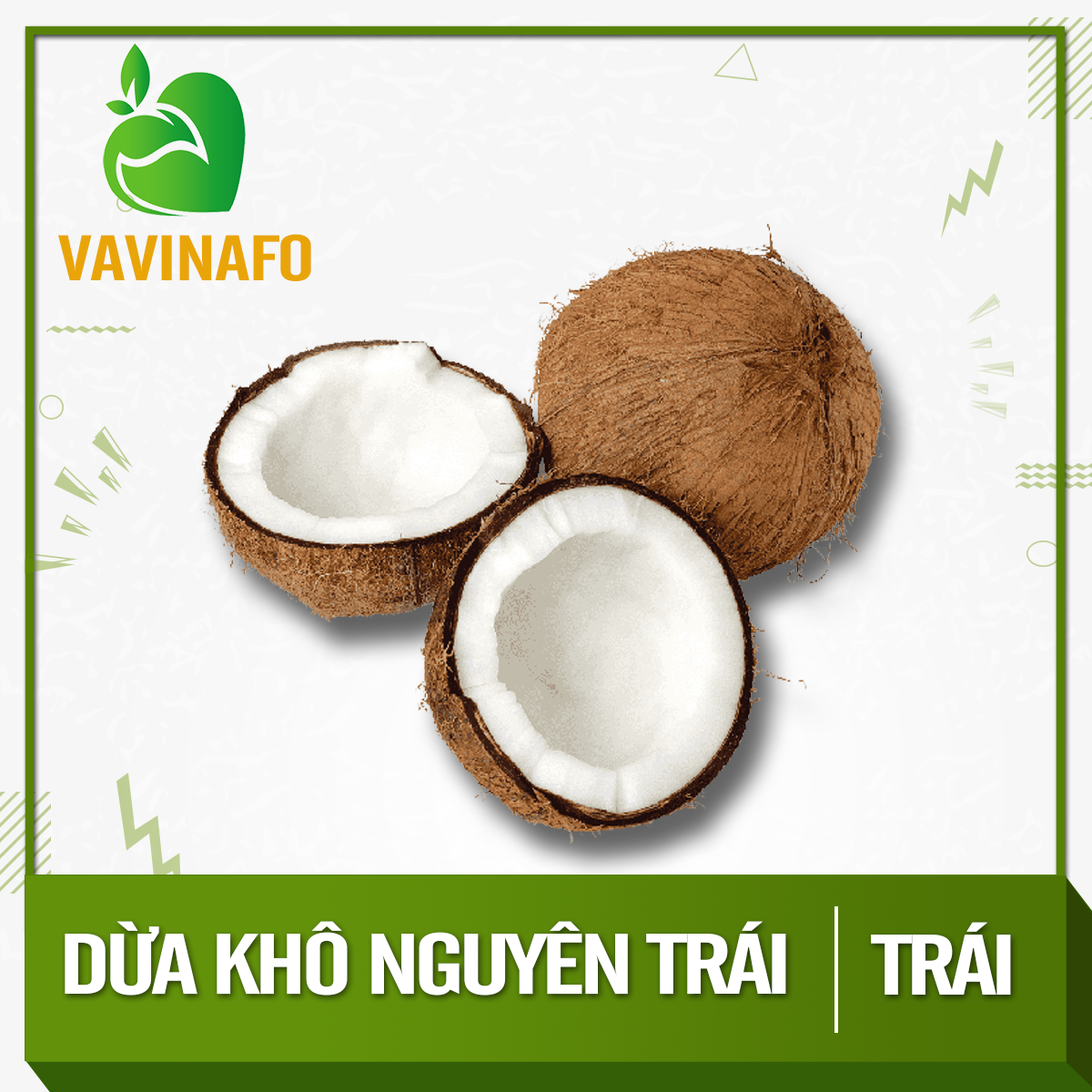 HCM - Dừa khô nguyên trái (trái/gói) - Cơm dày, béo, ngon,... - [Giao nhanh TPHCM]