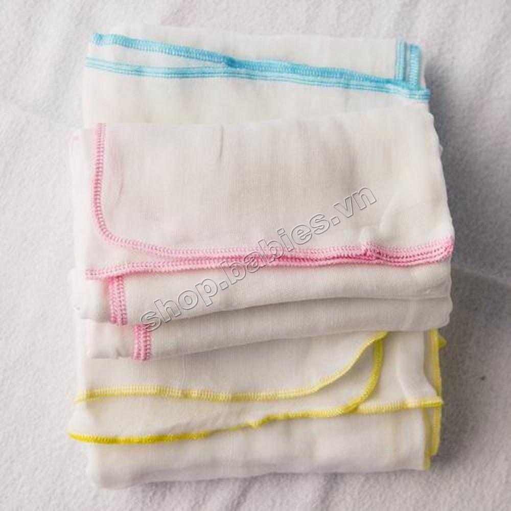 HCMBộ 3 khăn tắm gạc Nhật Kim Ngân 3 lớp mềm êm cho bé size đại 95x100cm