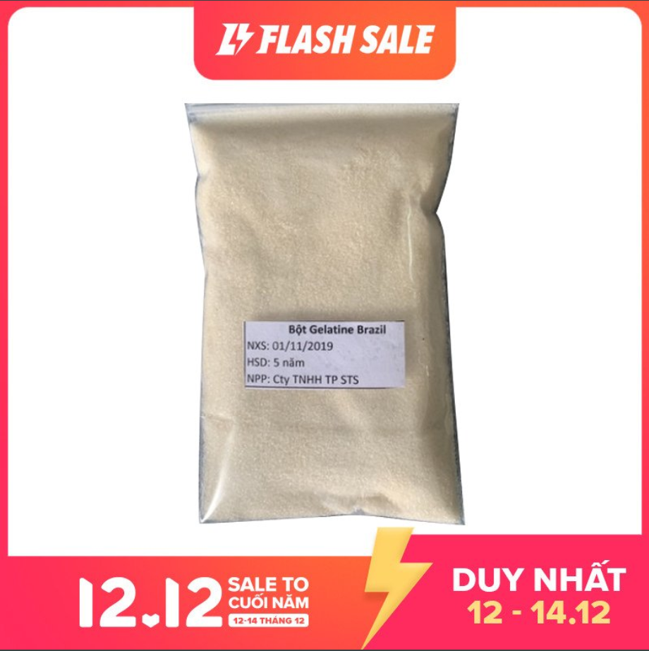 Bột gelatine Brazil 1kg - Bột gelatin