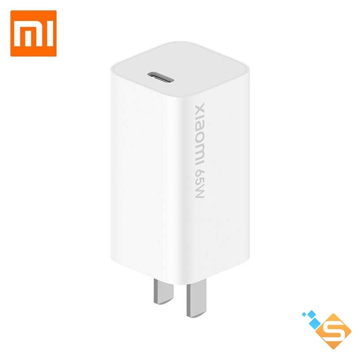 Bộ sạc usb-c xiaomi 65w gan nhỏ gọn hỗ trợ pd 2.0 qc 3.0 hỗ trợ sạc laptop, gồm cốc sạc và cáp type-c to type-c