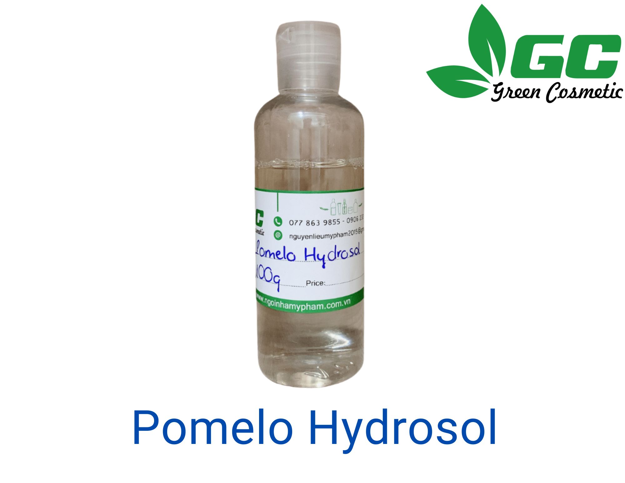 Nước cất Bưởi - Pomelo Hydrosol 100% - Nước chưng cất - nguyên liệu mỹ phẩm - Greencosmetic 50mL/100mL