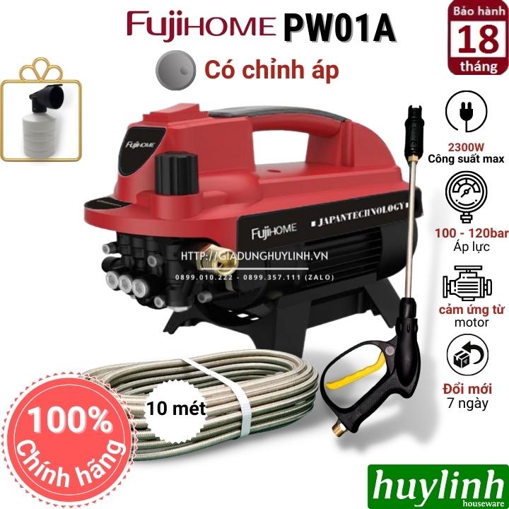 Máy xịt rửa xe chỉnh áp fujihome pw01a - 2300w