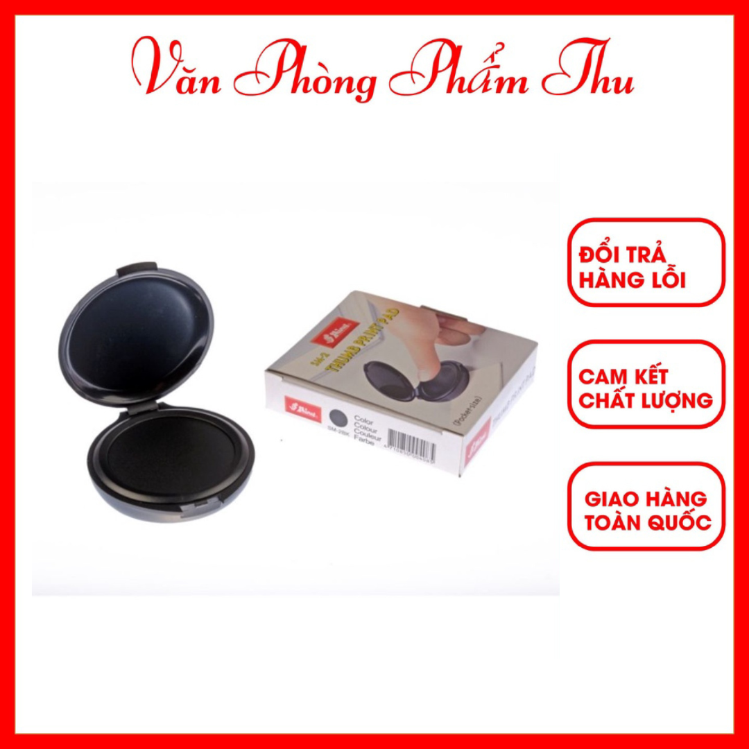 Khay mực hộp dấu lăn tay shiny sm-1 / sm-2a - hộp mực lăn chỉ tay màu xanh , đỏ, đen