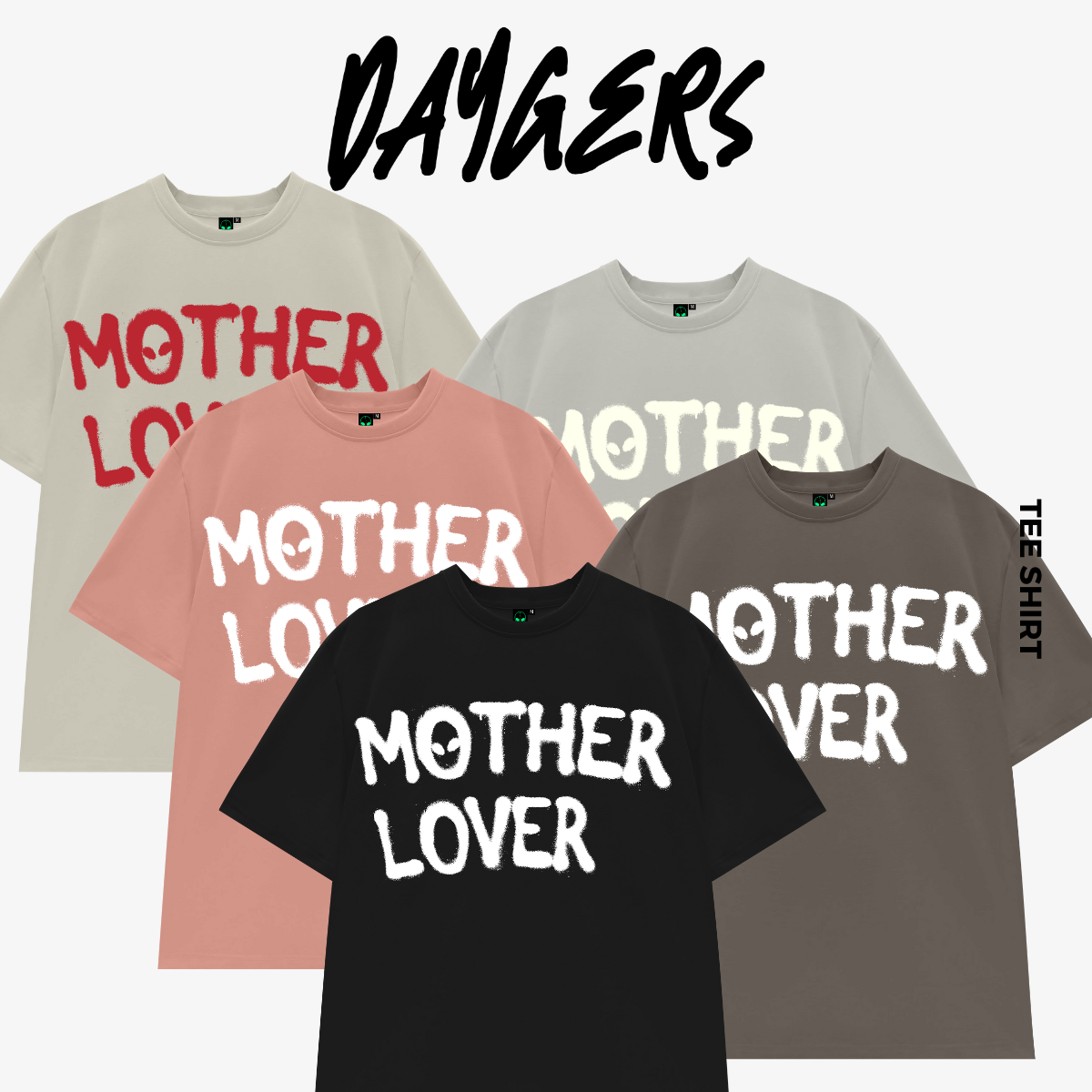 Áo thun Unisex Daygers Mother Lover - Áo phông nam nữ cotton 2 chiều dày dặn - Local brand chính hãng