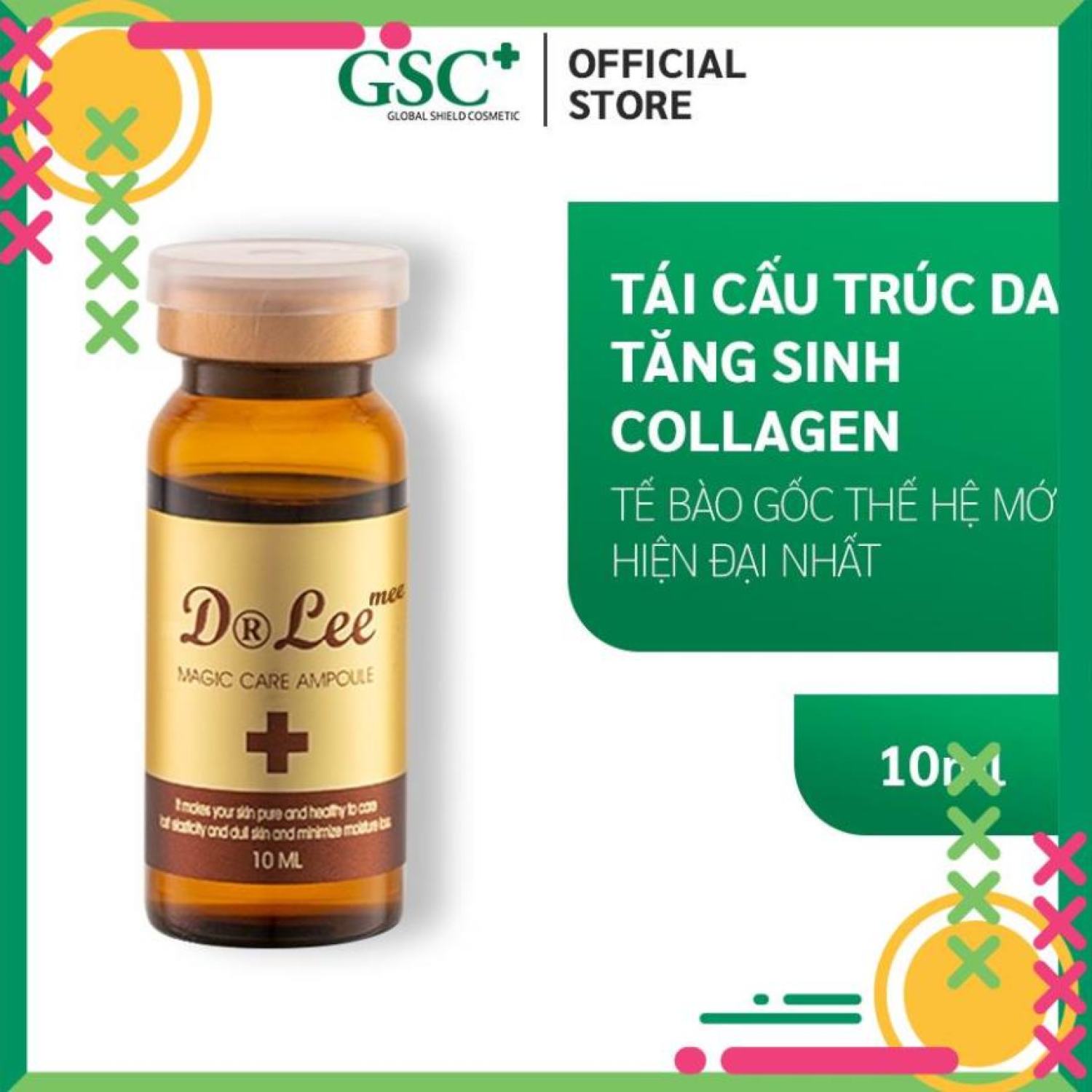 Tế bào gốc mɑ thuật giảm mụn, na'm sẹo Dr.Leemee 10ml chính hãng GSC Hàn Quốc Chính Hãng