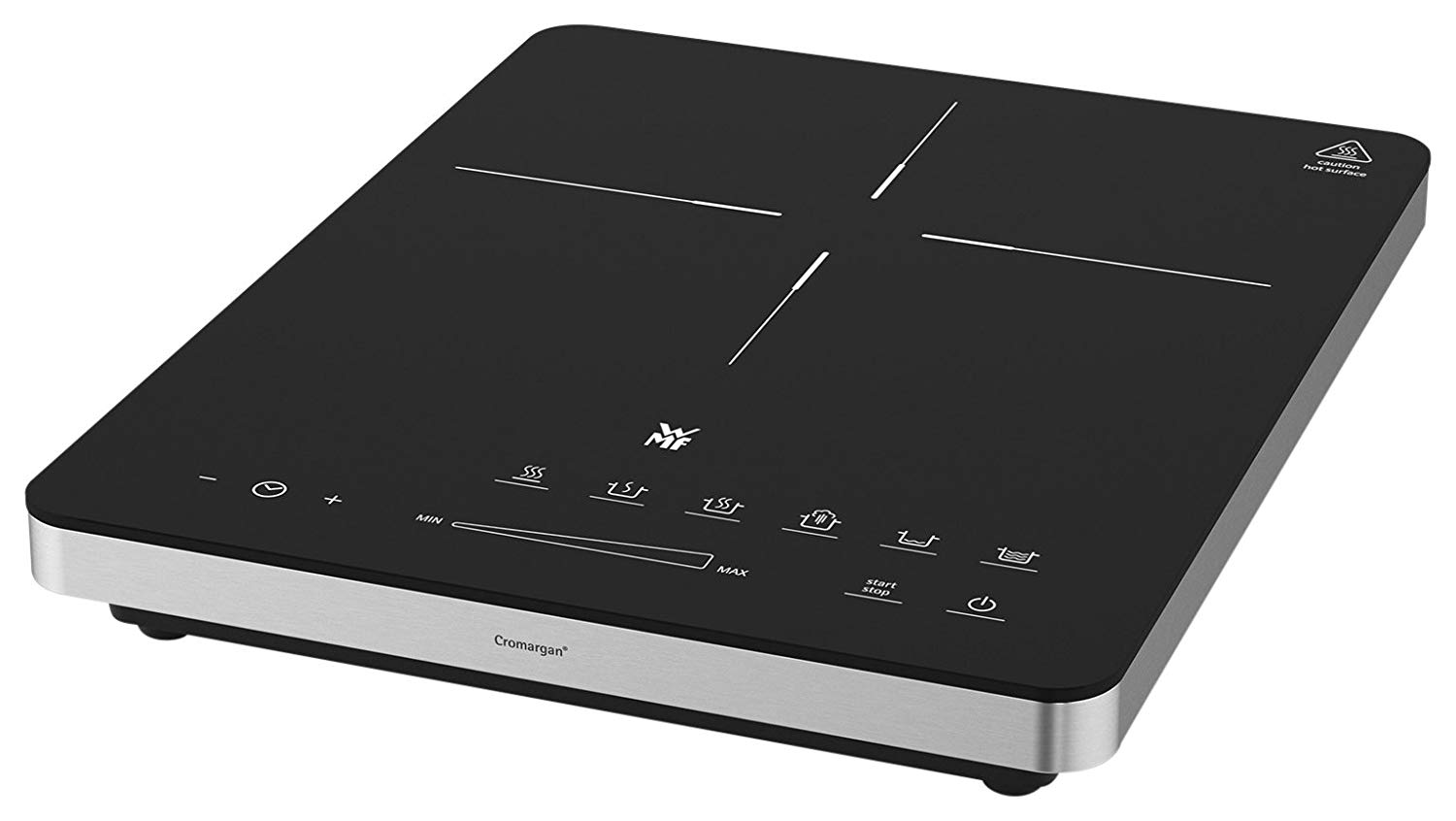 Bếp từ đơn wmf kult x mono, công suất 2200w, 6 chương trình nấu ăn và 8 cài đặt phù hợp với nhu cầu người việt