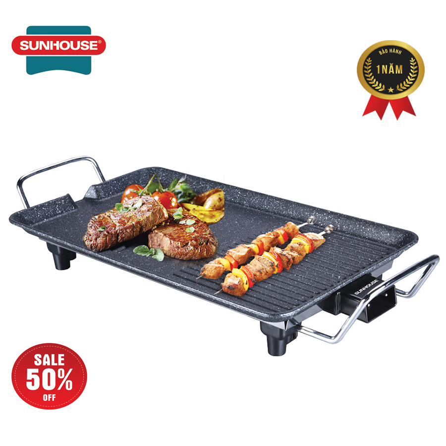Bếp nướng điện Sunhose SHD4607 - Bếp điện chống dính - công xuất 1500W - Bếp điện Nướng Không Khói Thiết Kế Thông Minh Trọng Lượng Cực Nhẹ Chỉ 15kg Rất Tiện Cho Việc Sử Dụng Tại Nhà Di Chuyển Bảo Hành 1 Đổi 1