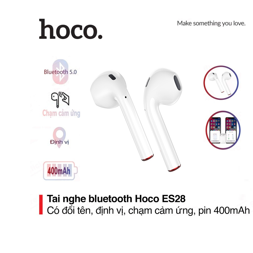 Tai nghe Bluetooth True Wireless Hoco ES28 cảm ứng chạm - Tai nghe bluetooth đôi nhét tai - Tai nghe không dây cho iphone ipad