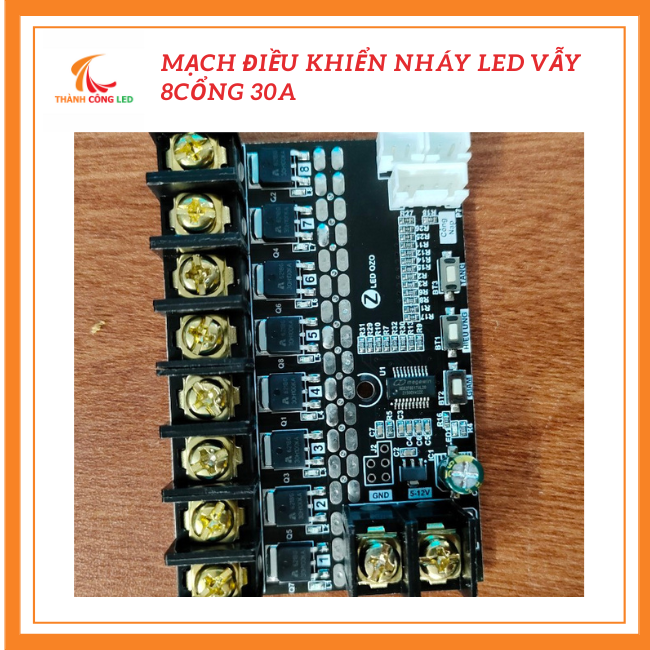 Mạch nháy led vẫy 8 cổng 30a