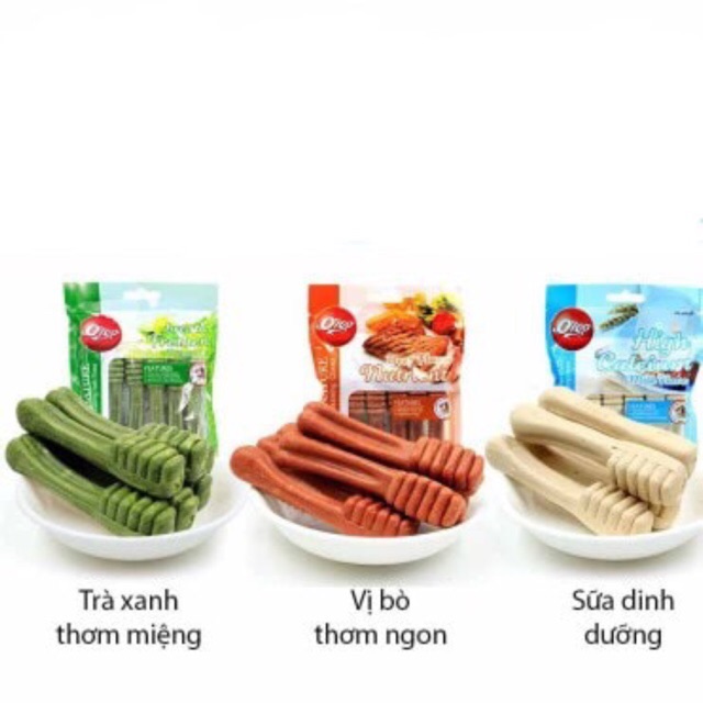 Xương thơm miệng và bổ xung canxi orgo 3 vị - bò