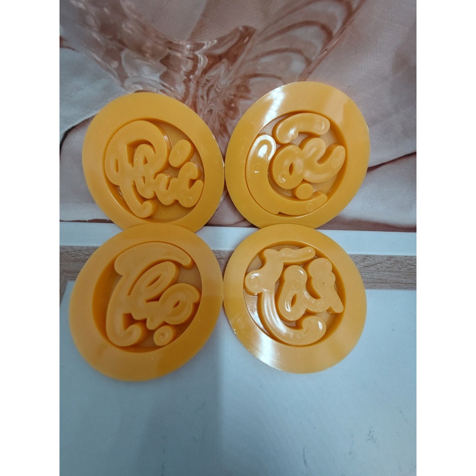 Khuôn nhận xôi tròn 8 cm phúc – lộc – thọ – tài