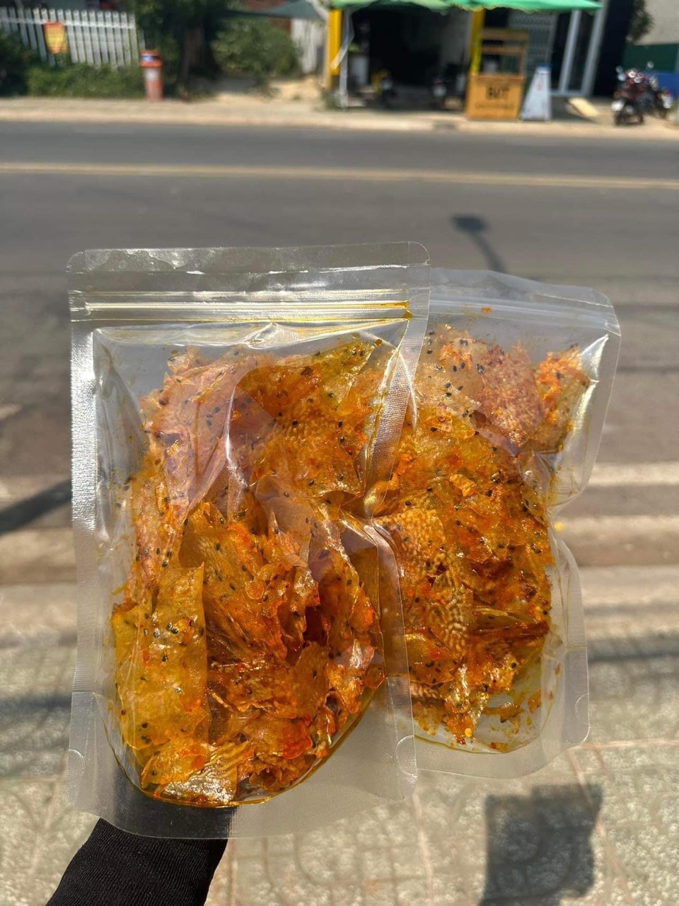 Bánh tráng mắm tỏi chiên giòn siêu ngon nhà làm 500gr