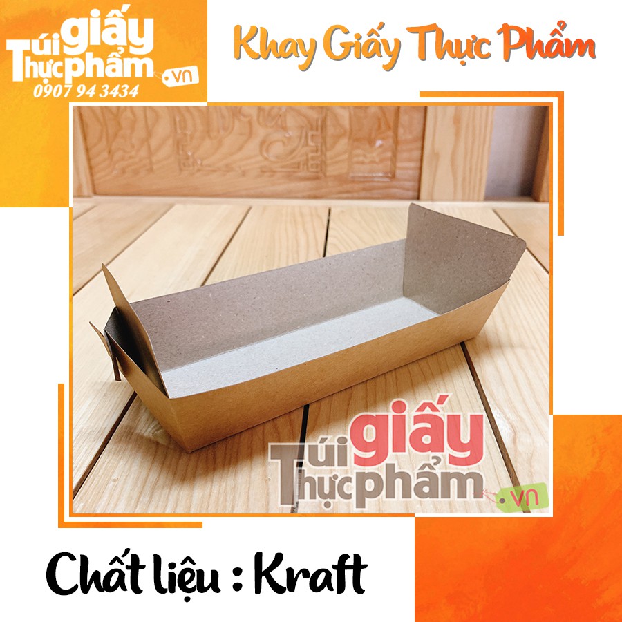 250 khay giấy kraft thực phẩm