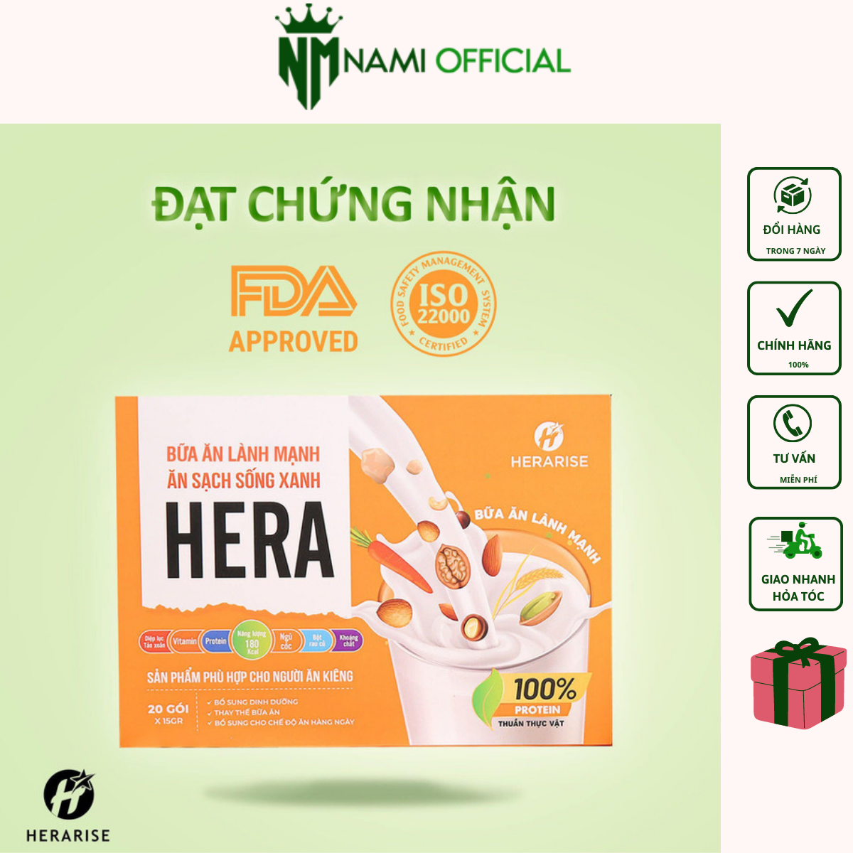 Bữa ăn dinh dưỡng Hera chính hãng - Ăn sạch sống xanh cùng Hera