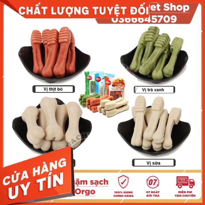 Xương Gặm Orgo Sạch Răng Thơm Miệng Cho Chó Của QuaQua