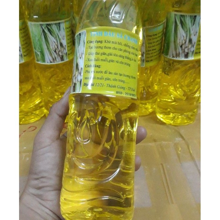 Tinh dầu xả chanh nguyên chất chai 500ml rất thơm
