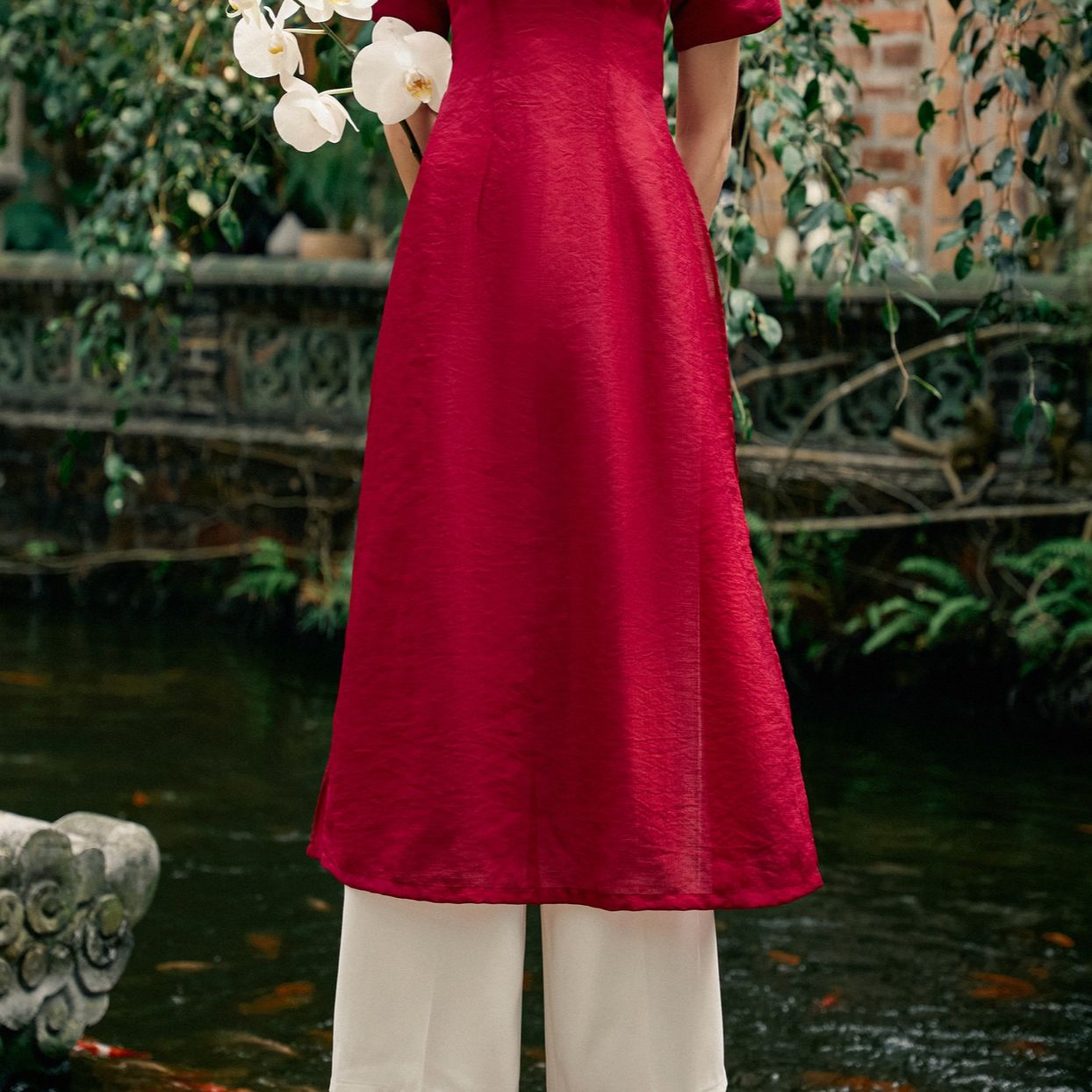 Olv - quần white culottes
