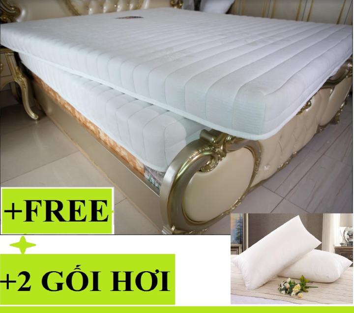 Nệm 1m6 x 2m x 10cm cao su memory foam thắng lợi hàng chính hãng tặng 2 gối nằm cao cấp