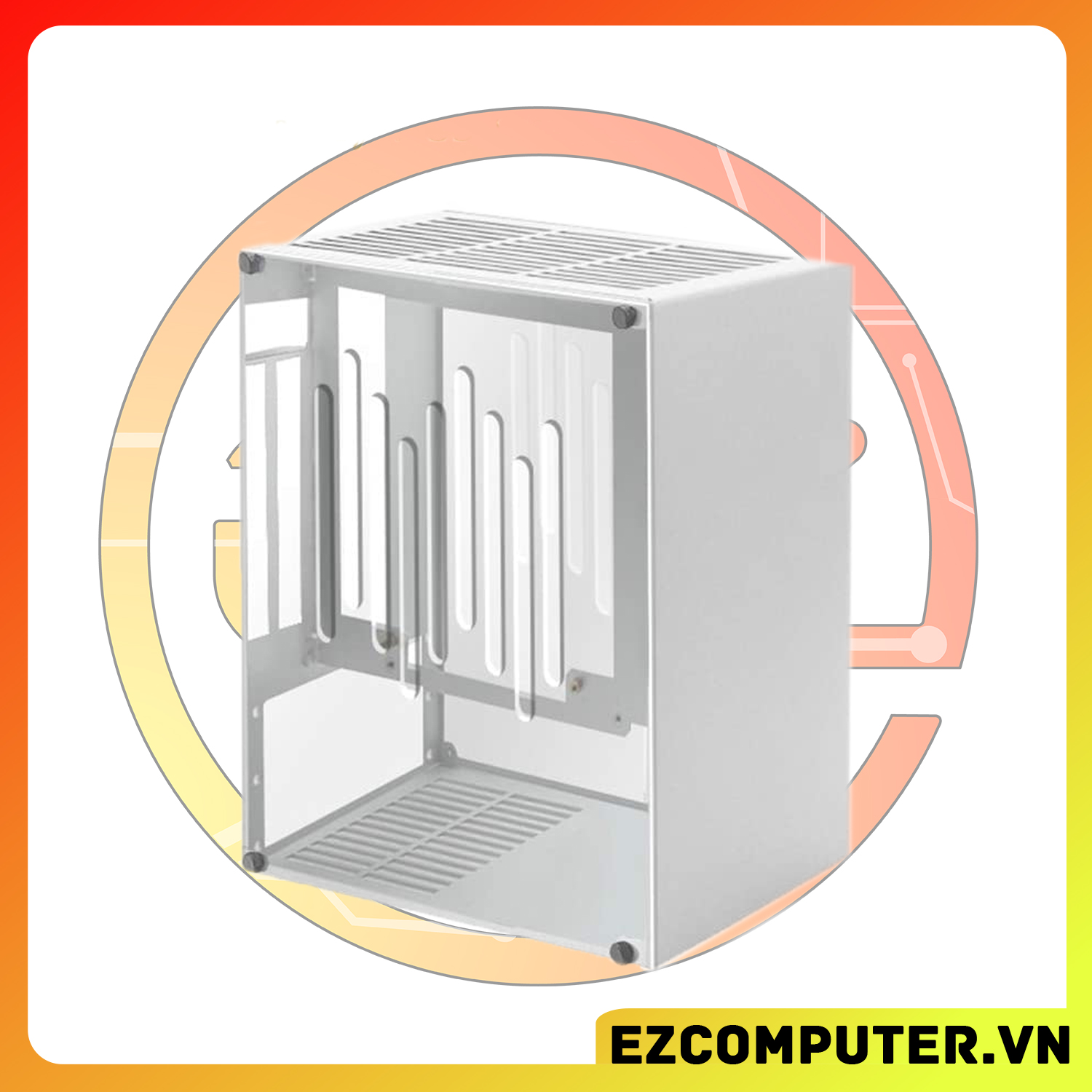 Vỏ Case SGPC K40 ITX  - Dùng Nguồn SFX PSU - Mặt Hông Mica - Kèm Riser ADT OEM