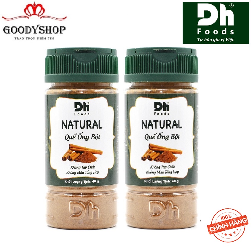 Combo2 hũ natural quế ống bột dh foods 40gr dhgvt62 goodyshop