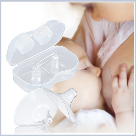 [HCM]Bộ 2 Trợ Ty Cho Mẹ Có Hộp Bảo Quản - Hỗ Trợ Bé Bú 100% Silicon Chất Lượng Cao Không Bpa