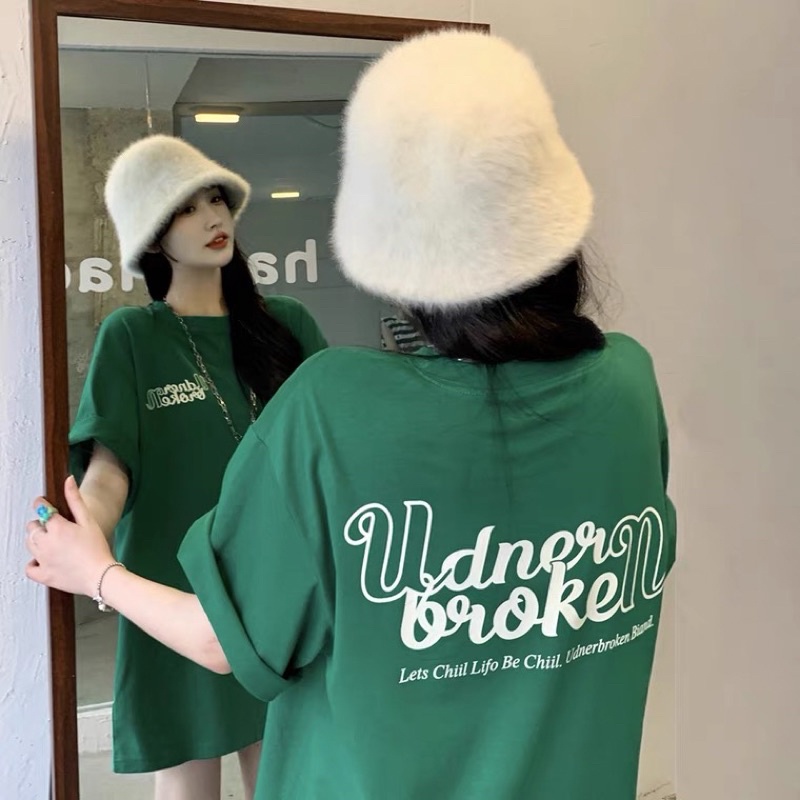 Áo thun unisex form rộng tay lỡ under broken oversize tee nightlife maniacs chất cotton cao cấp - ginstore v
