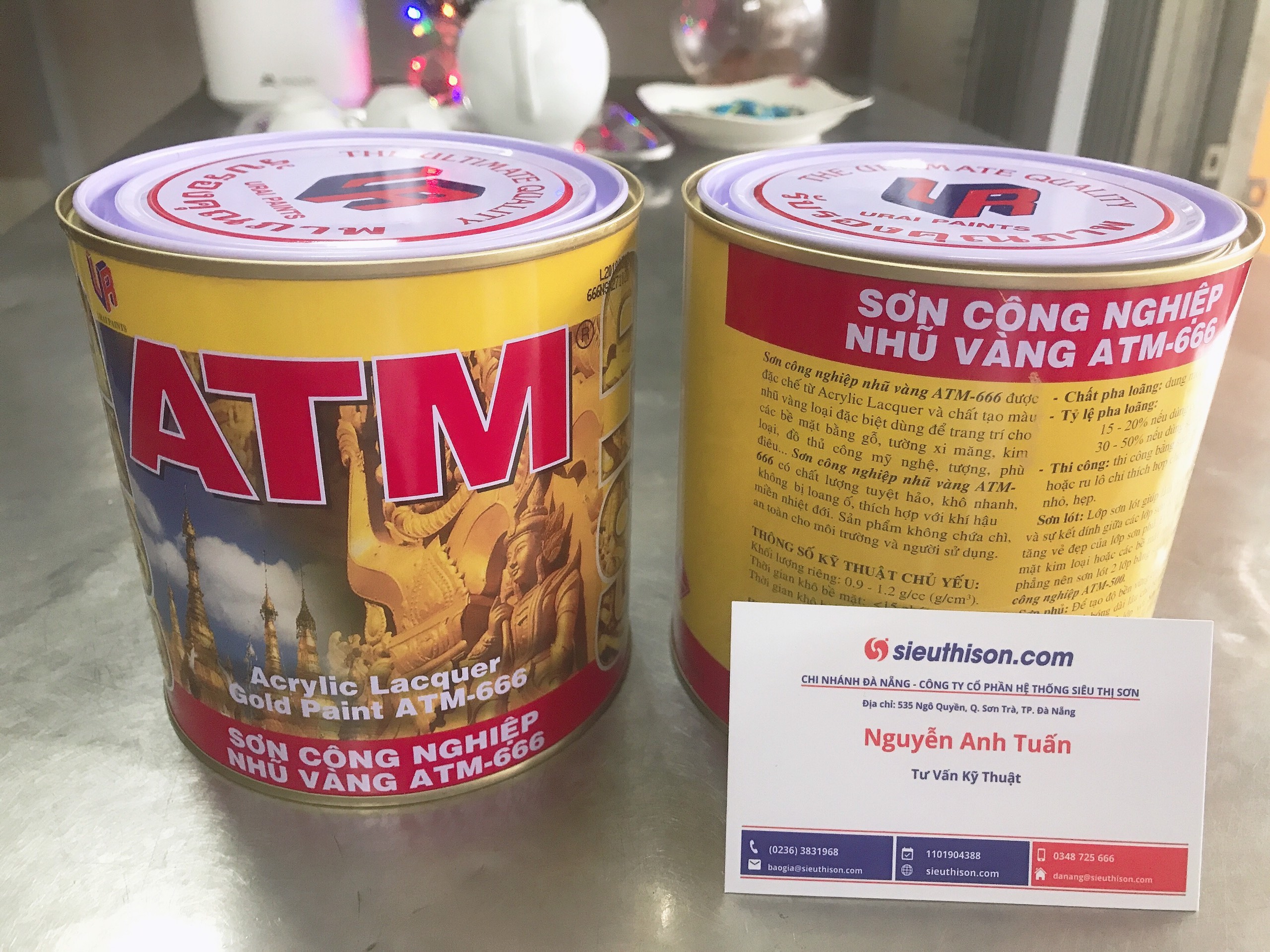 Sơn nhũ vàng ATM 666