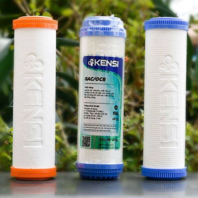 3 lõi lọc nước Kensi có thể thay thế được các dòng máy Karofi  Kangaroo...
