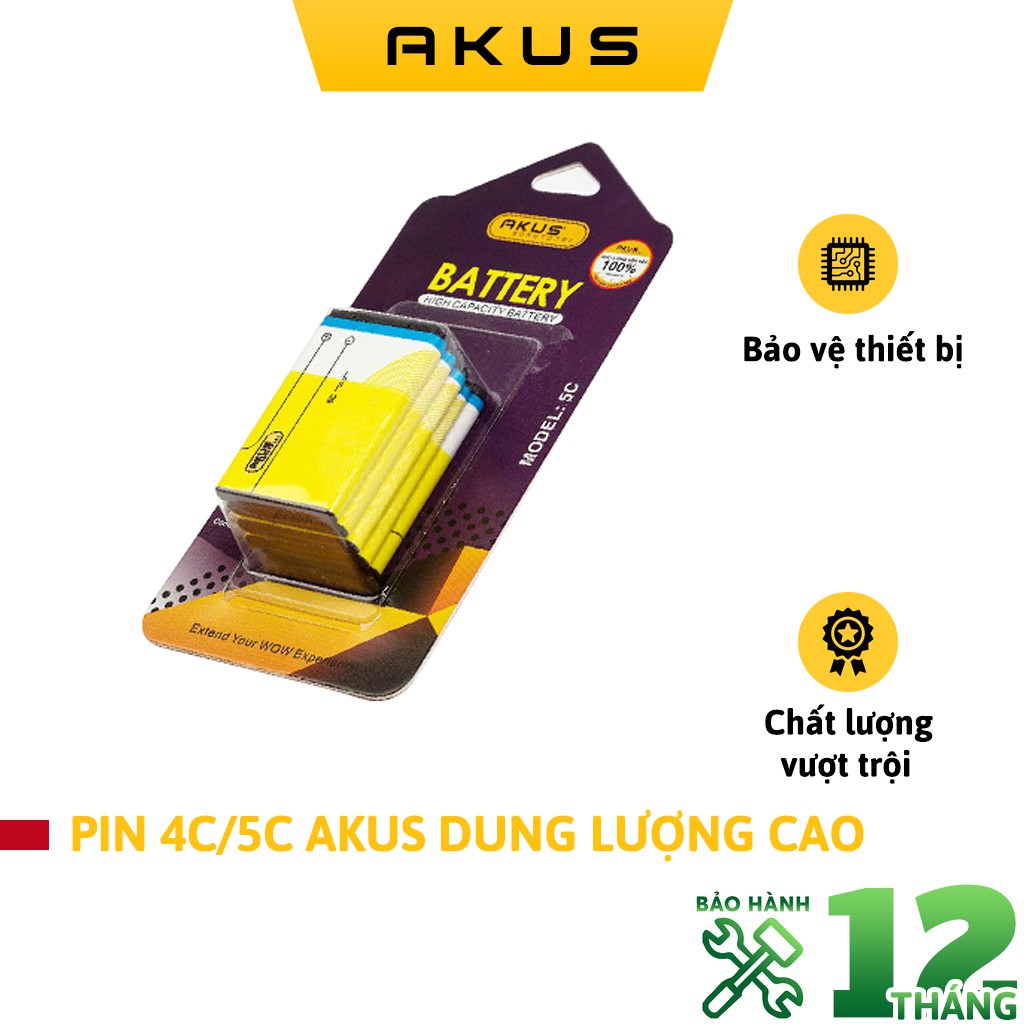 Pin Nokia 4C 5C AKUS dung lượng cao - HÀNG CHÍNH HÃNG BẢO HÀNH 12 THÁNG
