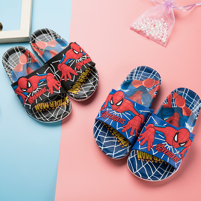 Dép Quai Ngang Cao Su Siêu Nhân Nhện Cực Đẹp Dành Cho Bé, 2 màu