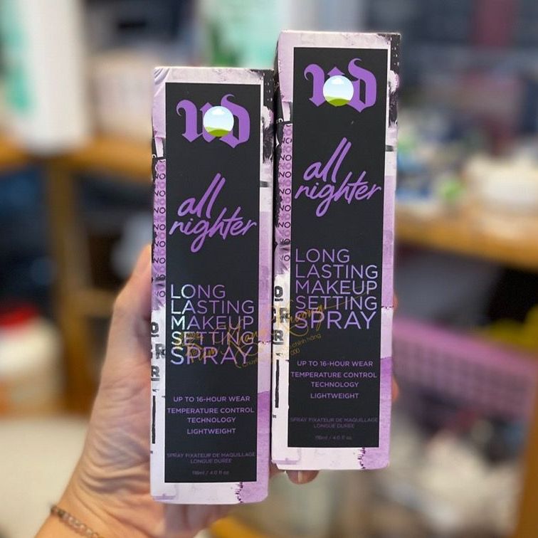Xịt khoá nền make up ur.ban decay all nighter long lasting makeup setting spray - 15ml/118ml