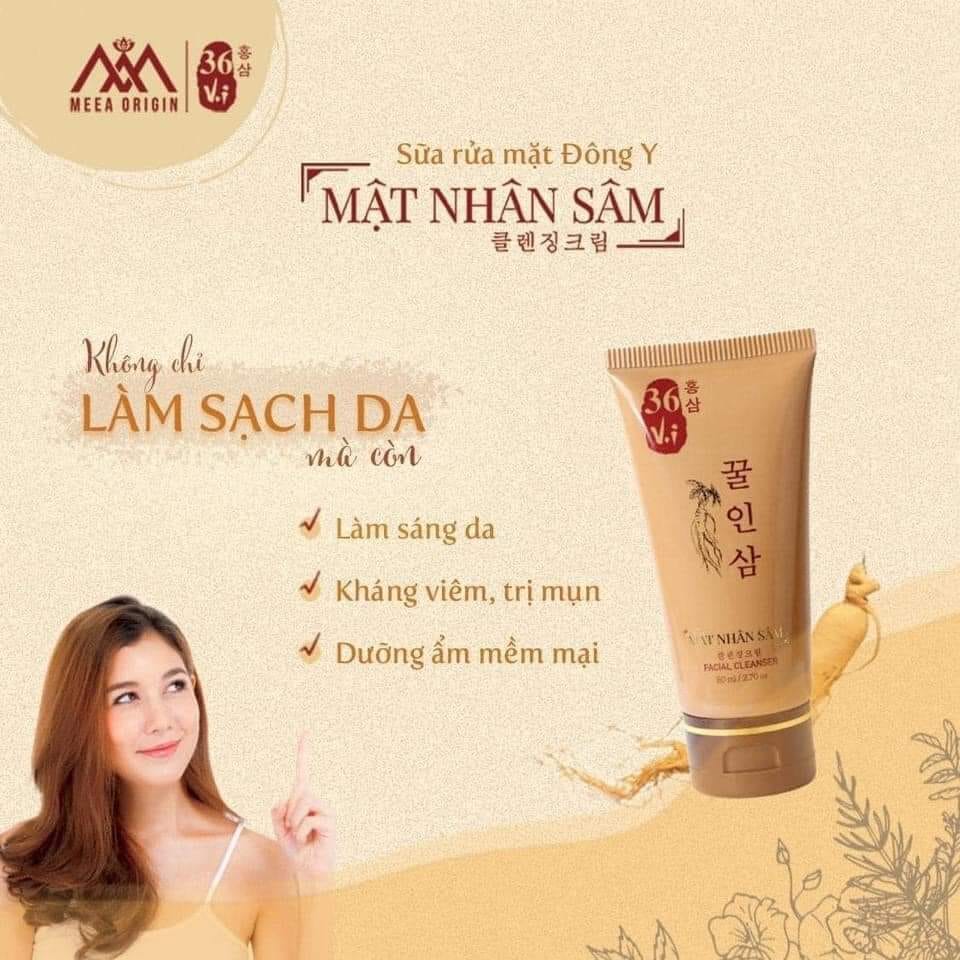 Sữa rửa mặt mật nhân sâm 36 vị