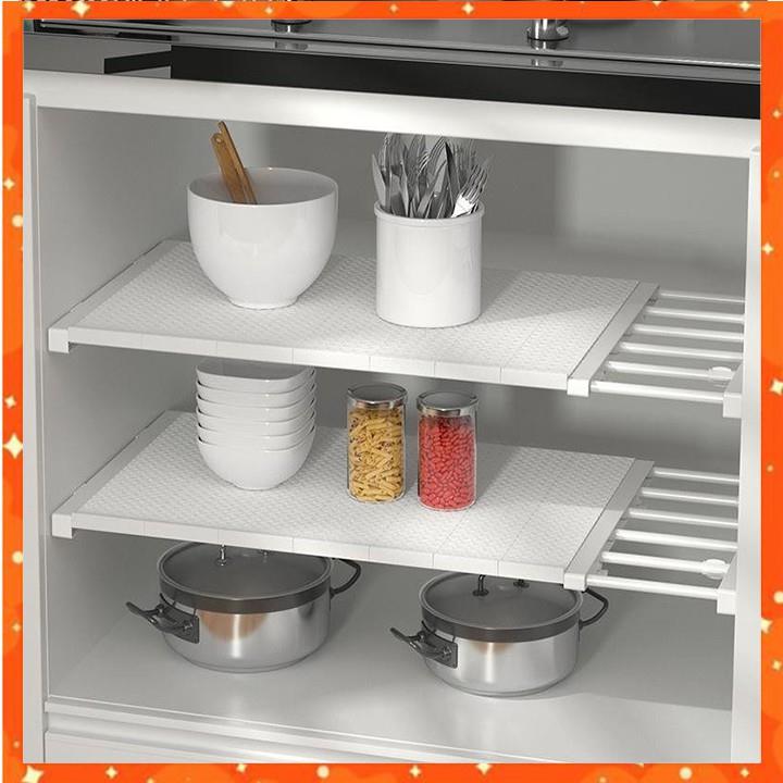 Kệ chia ngăn tủ quần áo - tủ bếp không khoan vít loại cao cấp