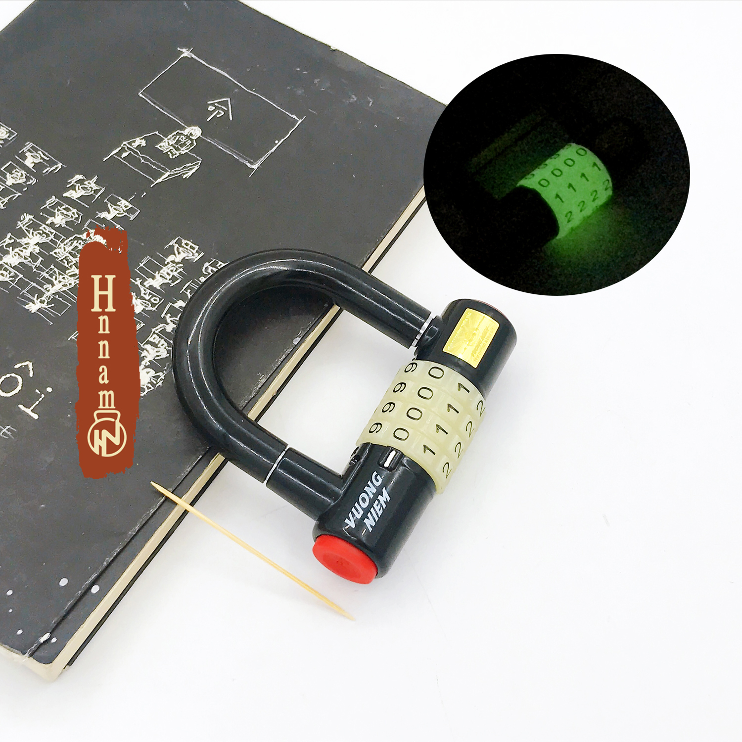 Ổ khóa 4 số phát sáng dạ quang ban đêm chính hãng Vương Niệm - Giải pháp an toàn độc đáo cho ngôi nhà của bạn