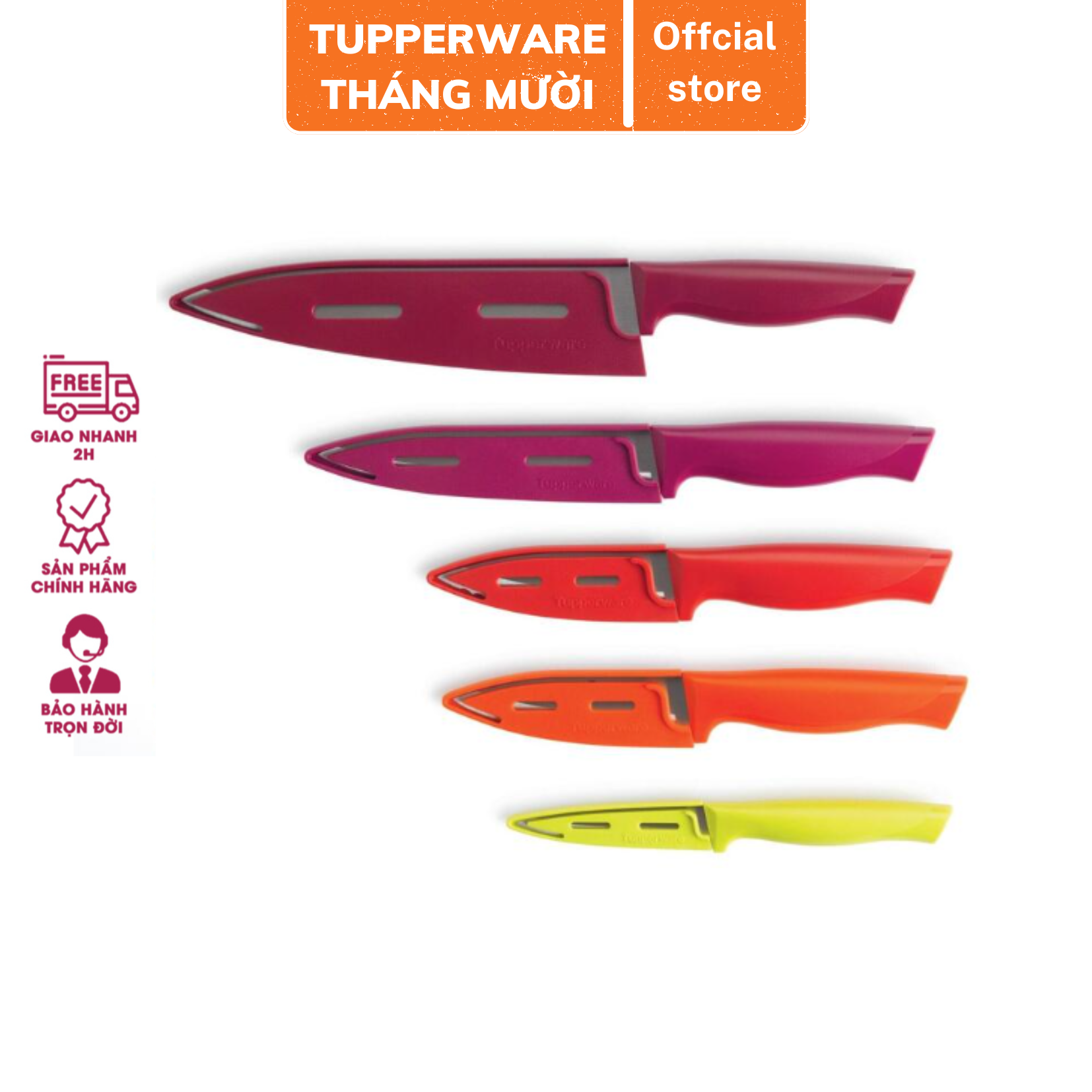 Bộ dao Tupperware Essential 5 món