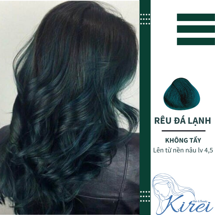 thuốᴄ nhuộm tóc màu RÊU ĐÁ LẠNH không cần tẩy tóc Kirei Hair ...
