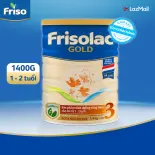 Sữa Bột Frisolac Gold 3 lon thiếc 1.4KG cho trẻ từ 12-24 tháng tuổi