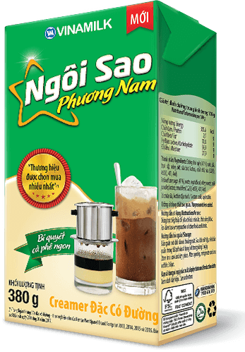 Sữa Đặc Có Đường Ngôi sao Phương Nam Hộp Giấy Xanh Lá 380G