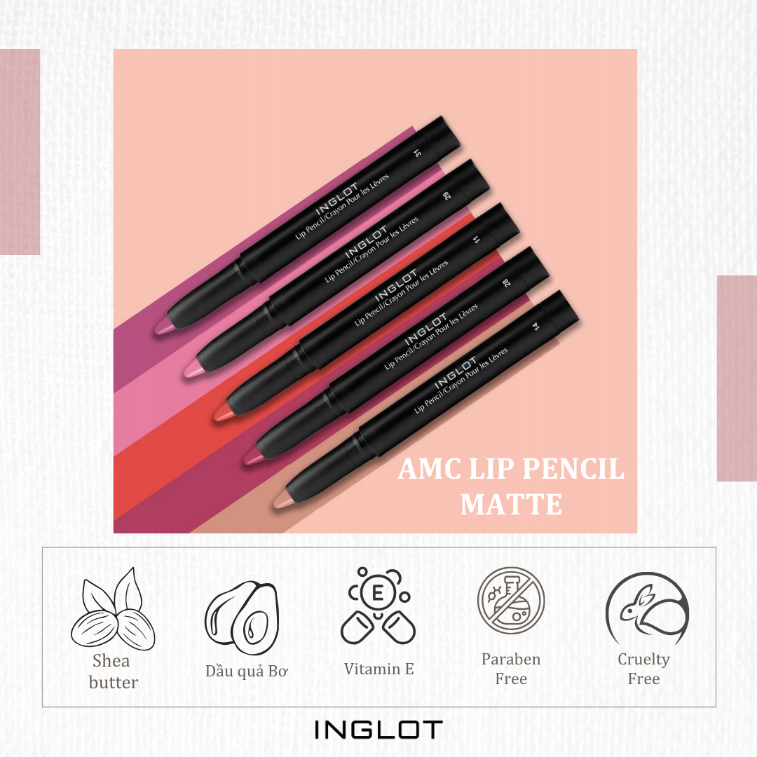 Son bút chì amc lip pencil inglot