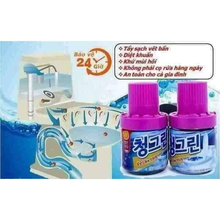 Chai thả bồn cầu.