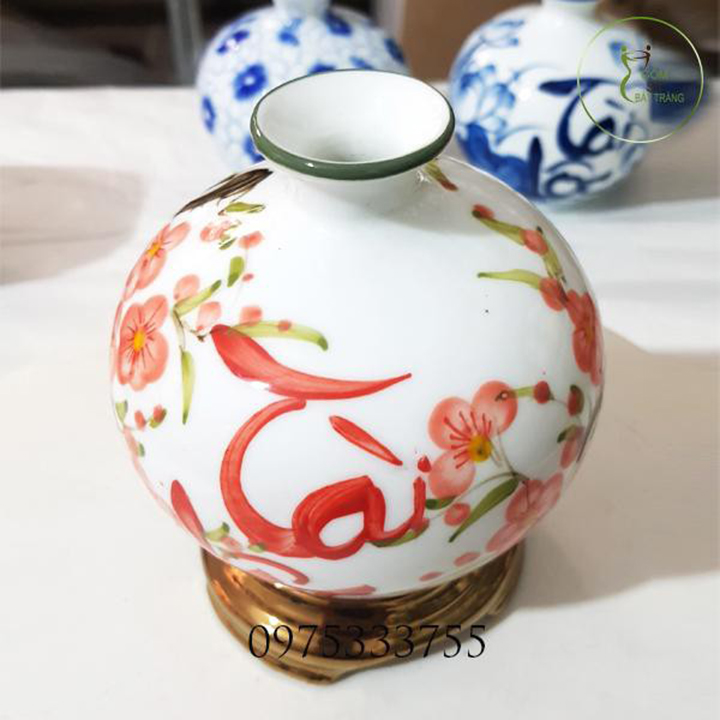 Bình Hút Tài Lộc Gốm Sứ Bát Tràng