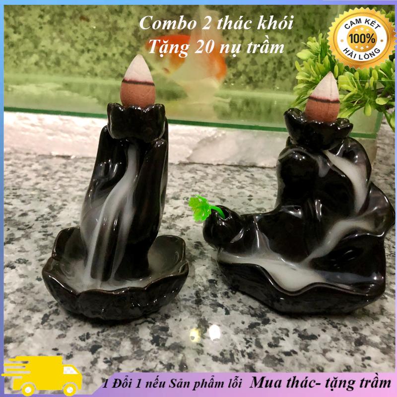 Thác khói trầm hương COMBO 2 THÁC TẶNG TRẦM, thác khói tỏa ngược