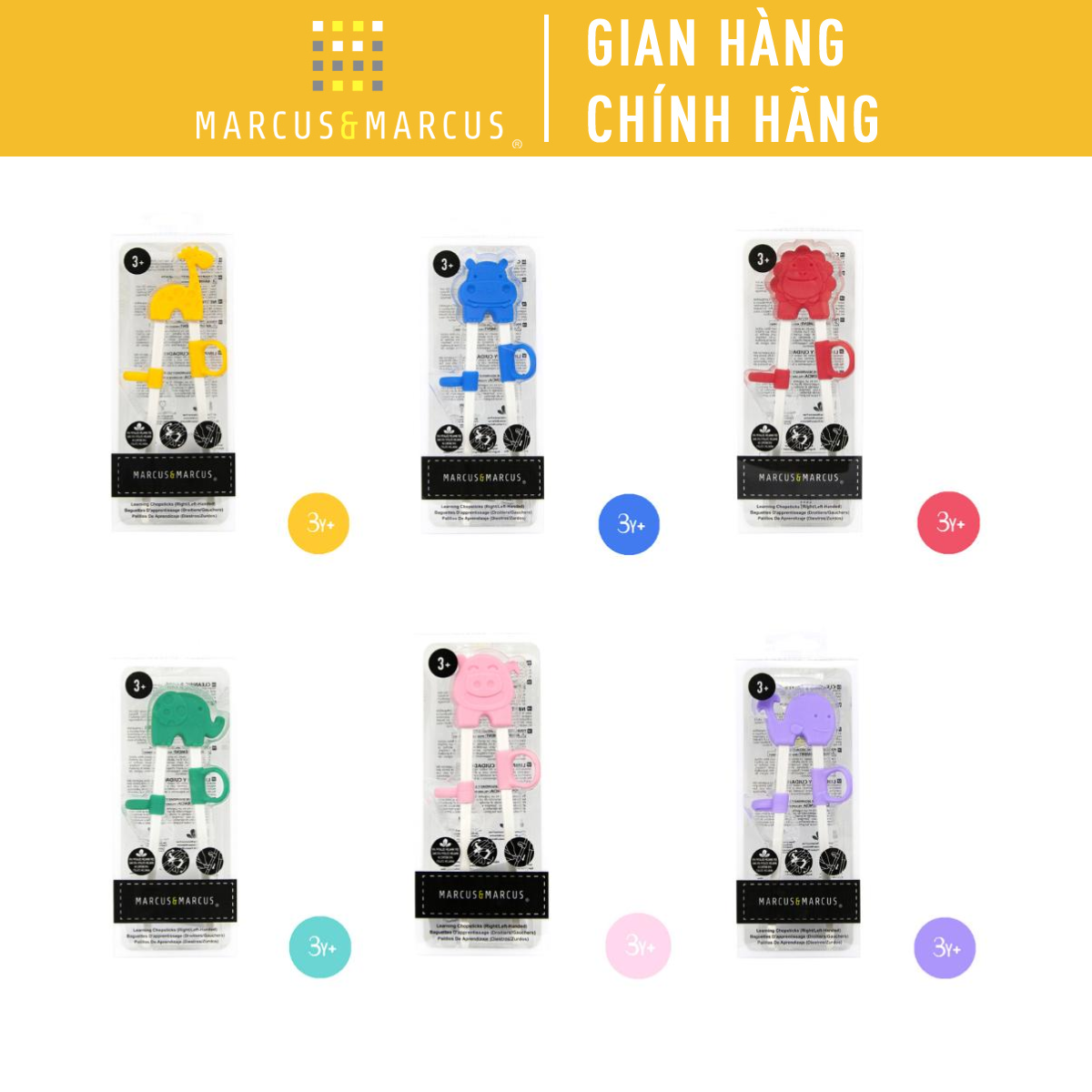 Đũa tập ăn marcus & marcus cho bé từ 3 tuổi